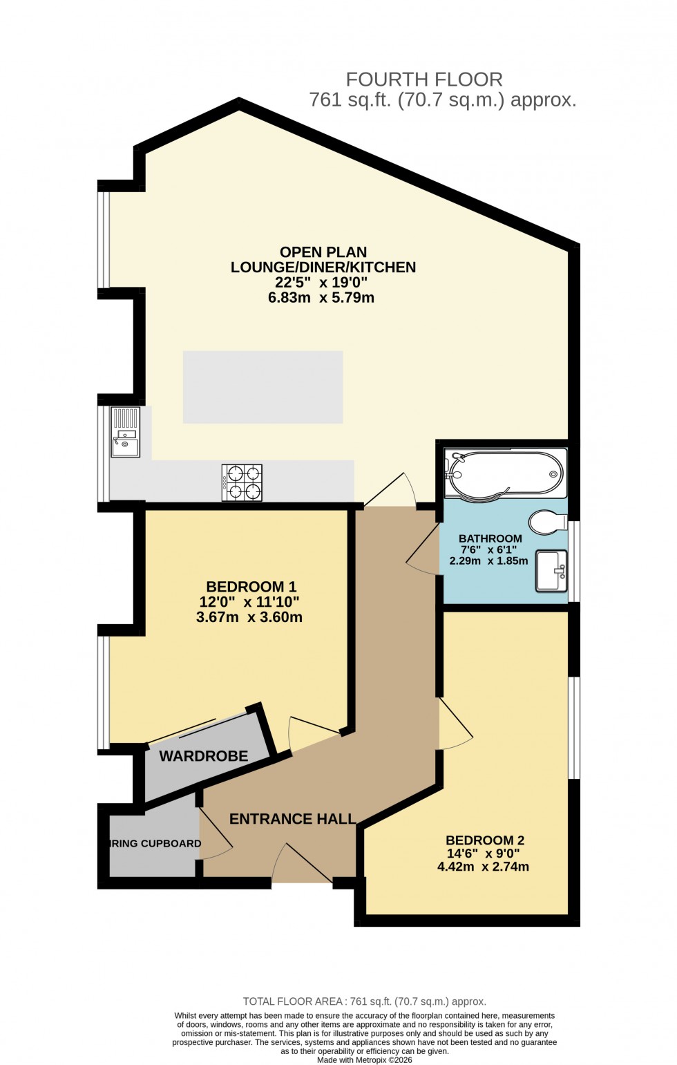 Floorplan for Church Road, Ashford, Surrey