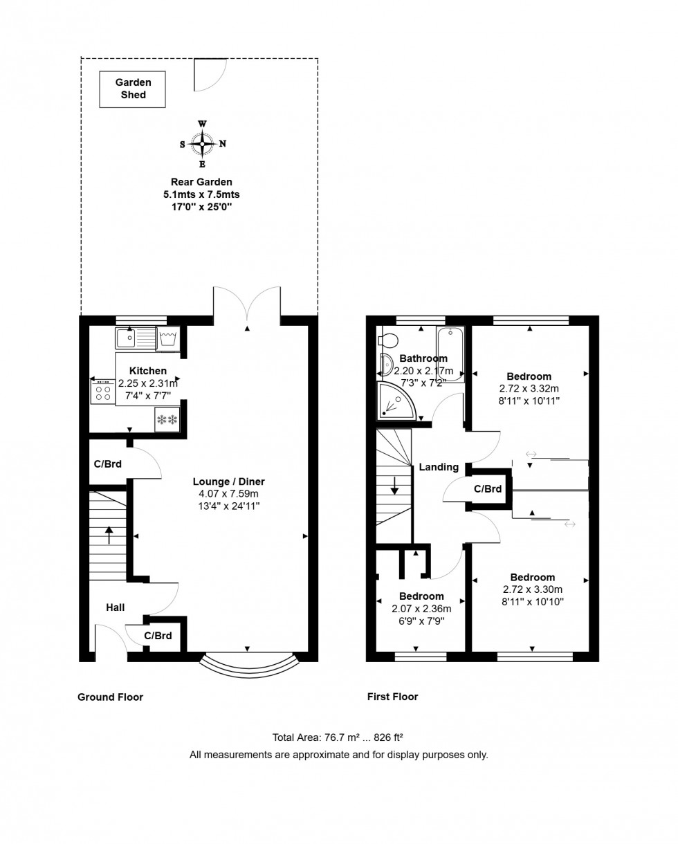 Floorplan for Hawksway, Staines-upon-Thames, Surrey