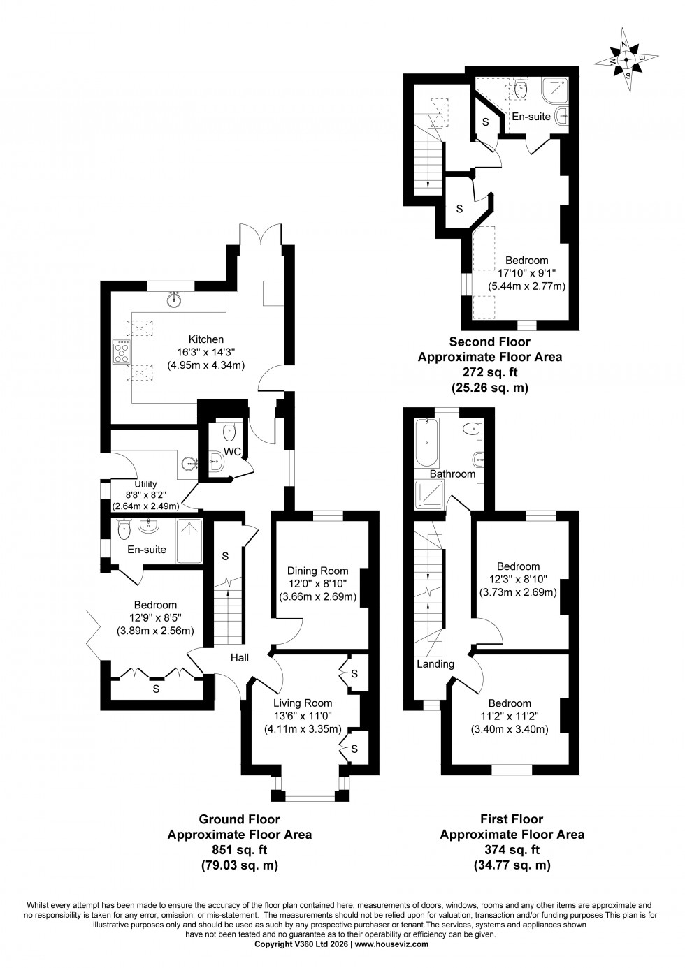 Floorplan for Leacroft Close, Staines-upon-Thames, Surrey