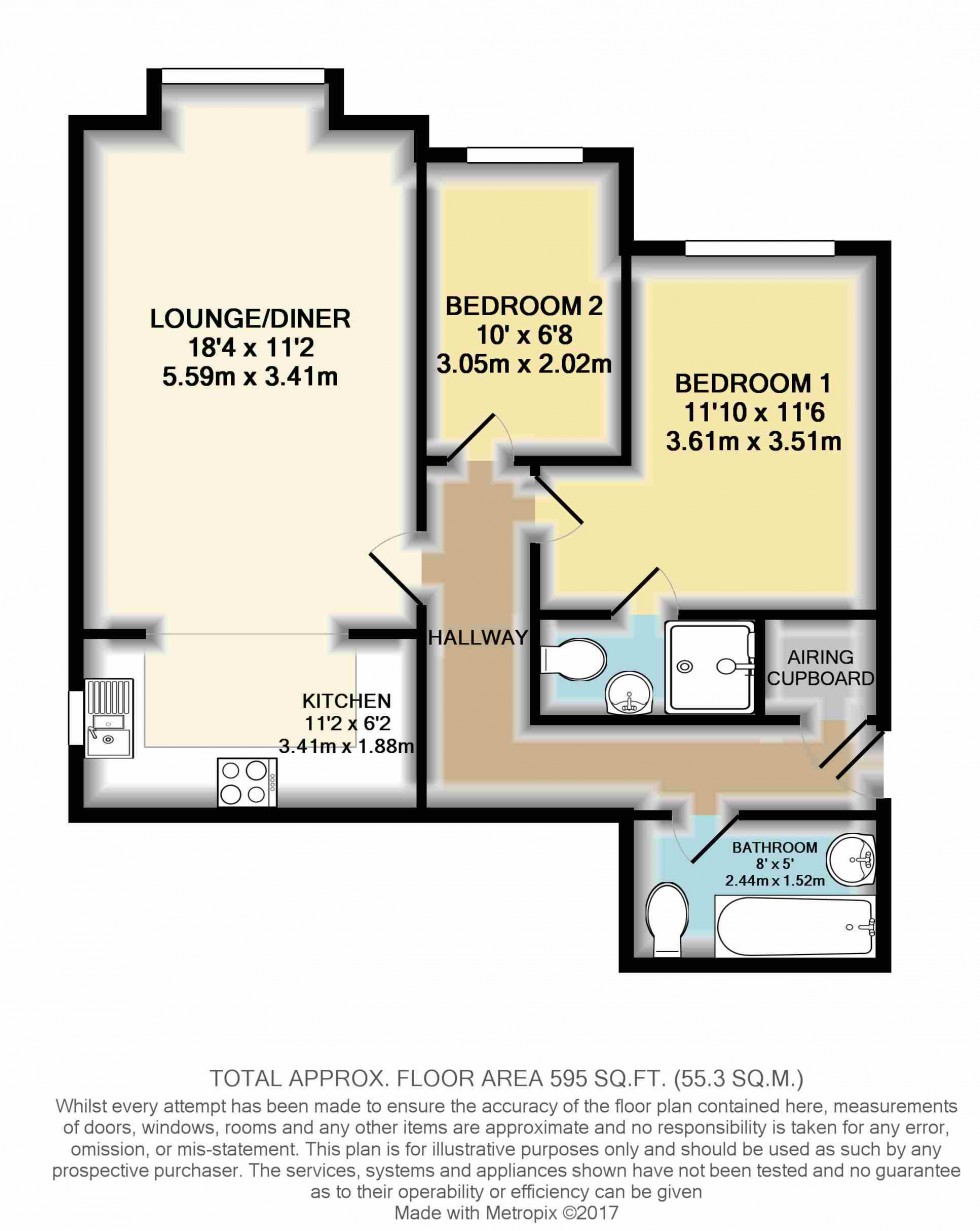 Floorplan for Chertsey Road, Ashford, Surrey