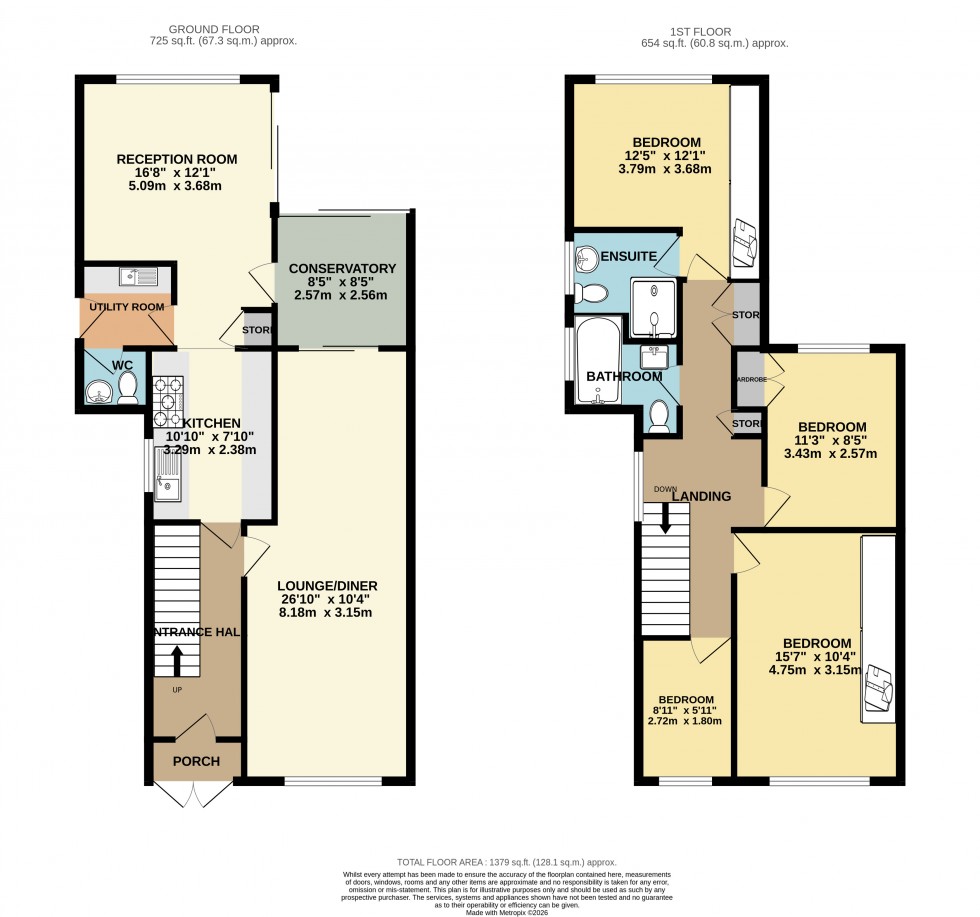 Floorplan for Chessholme Road, Ashford, Surrey