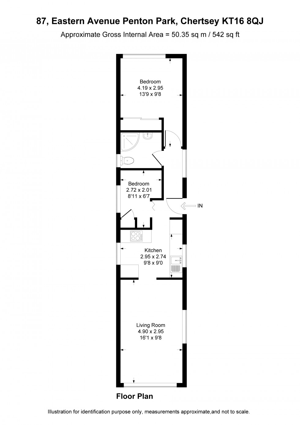 Floorplan for Penton Park, Chertsey, Surrey