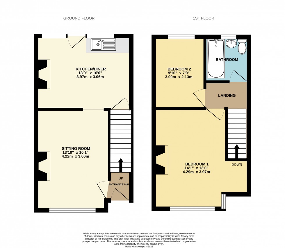 Floorplan for Lucie Avenue, Ashford, Surrey