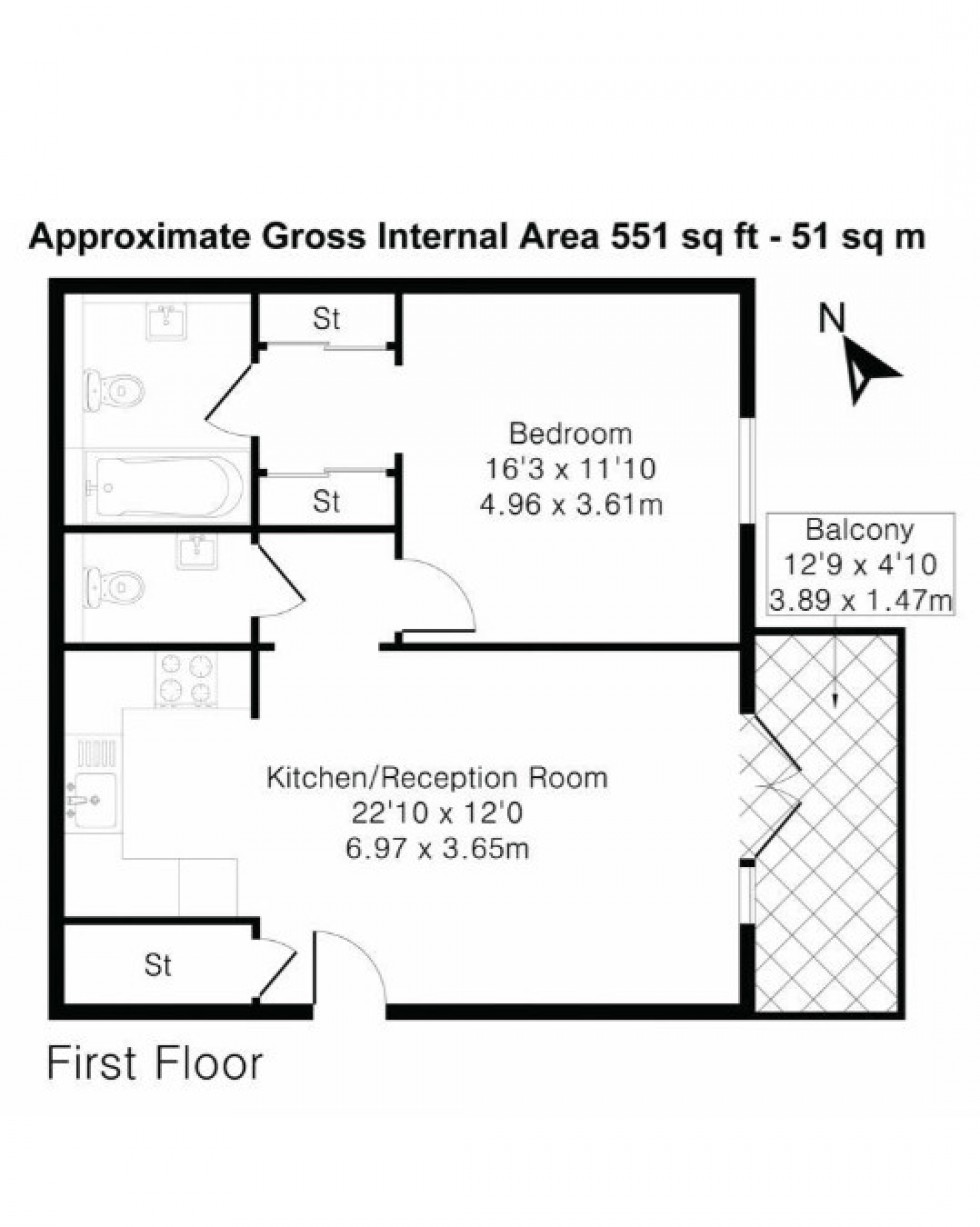 Floorplan for Staines-Upon-Thames