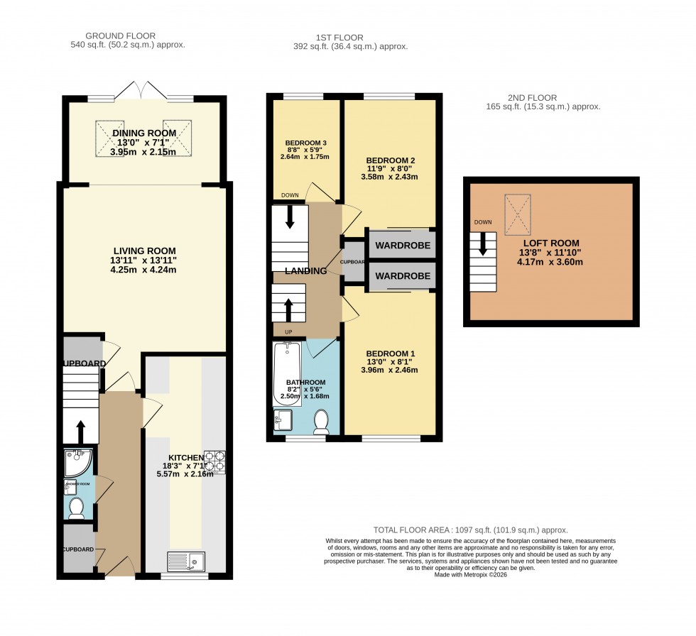 Floorplan for Anderson Drive, Ashford, Surrey