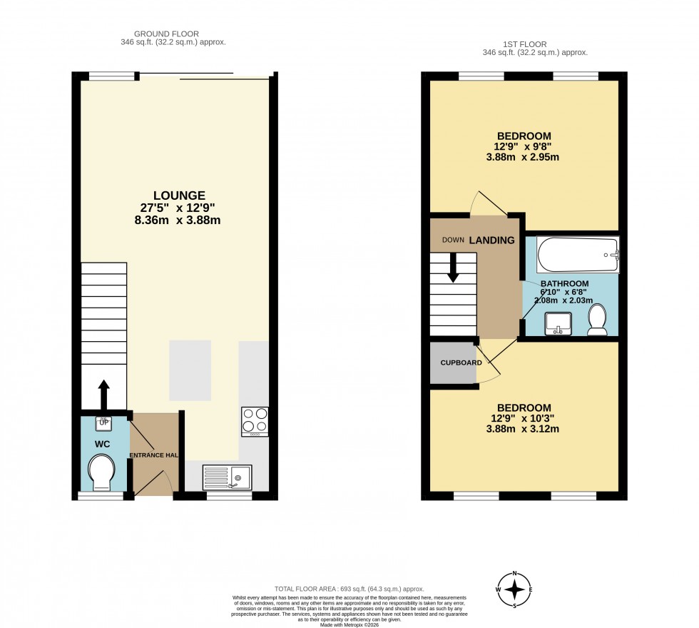 Floorplan for Anderson Drive, Ashford, Surrey