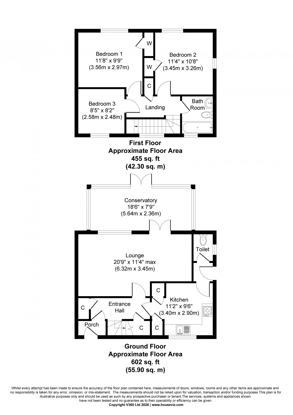 Floorplan for Elizabeth Avenue, Staines-upon-Thames, Surrey