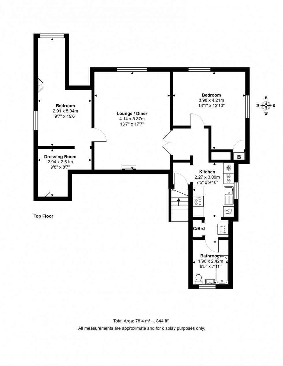 Floorplan for Egham Hill, Egham, Surrey