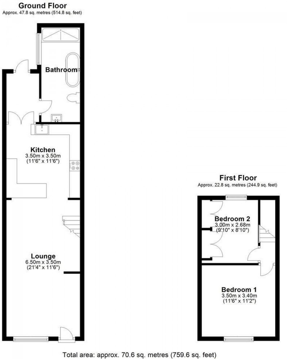 Floorplan for Laleham Road, Staines-upon-Thames, Surrey