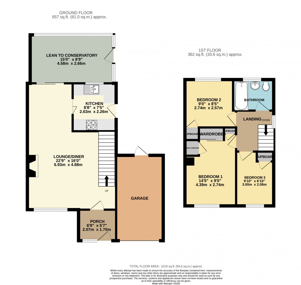 Floorplan for Conway Drive, Ashford, Surrey
