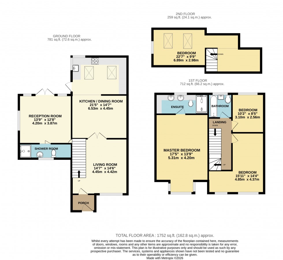 Floorplan for Courtfield Road, Ashford, Surrey