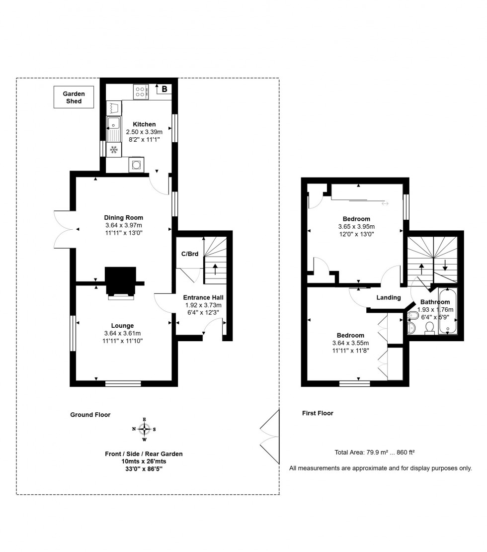 Floorplan for Gresham Road, Staines-upon-Thames, Surrey