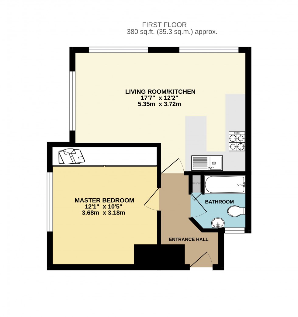 Floorplan for Leacroft, Staines-upon-Thames, Surrey