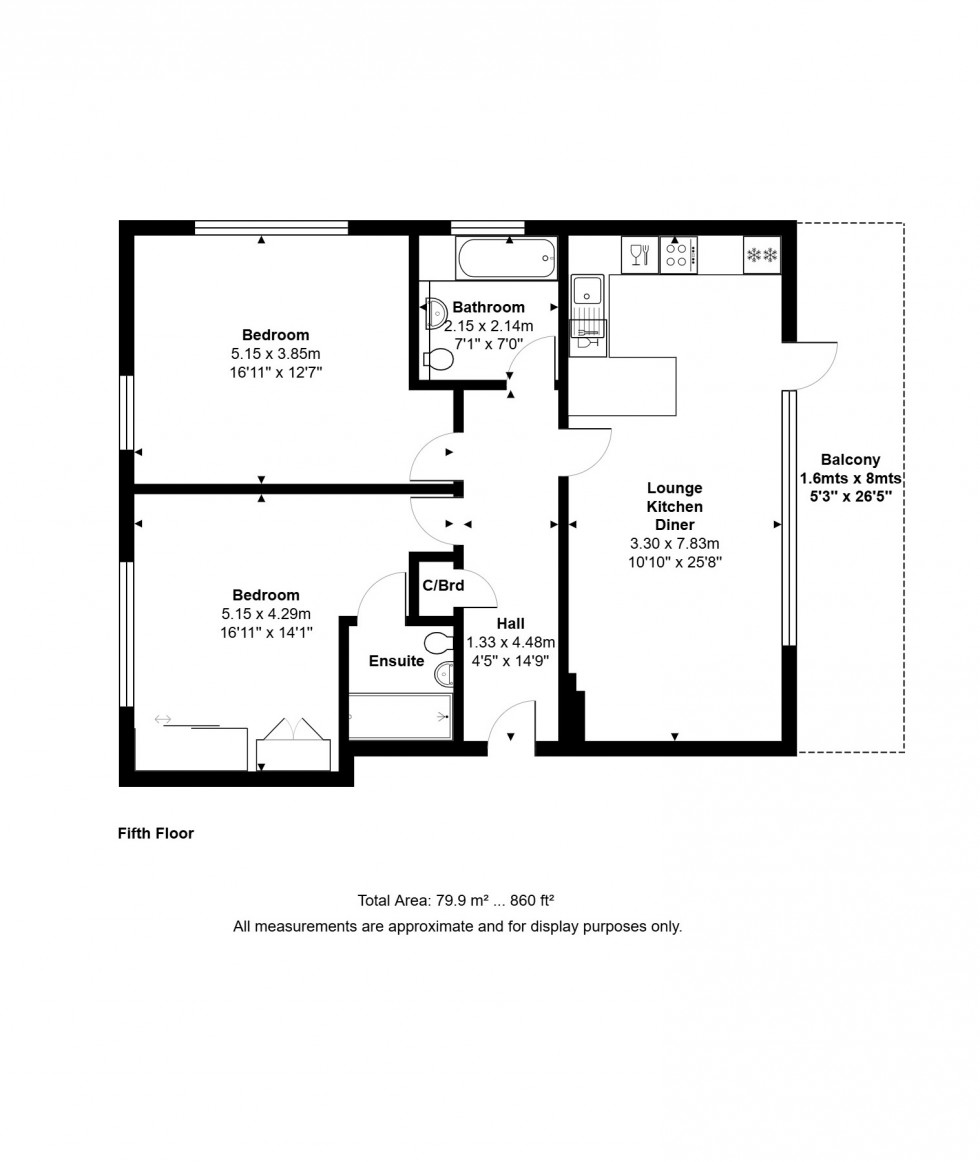 Floorplan for Thames Street, Staines-upon-Thames, Surrey