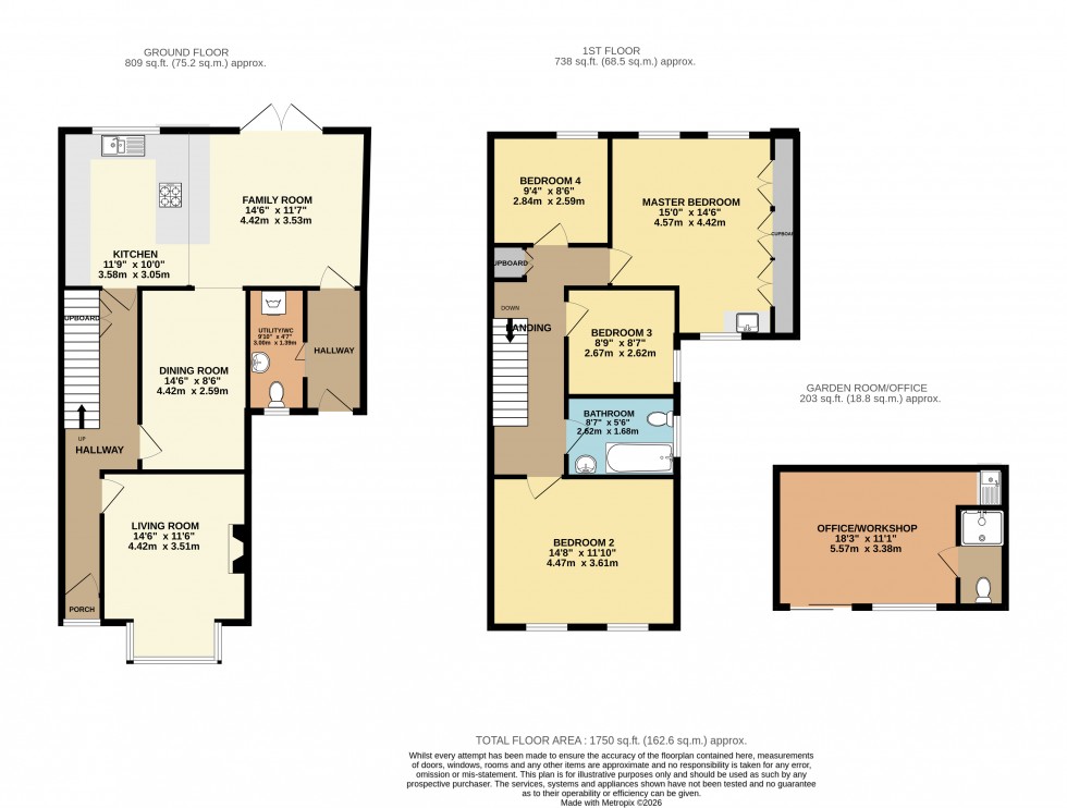 Floorplan for Wolsey Road, Ashford, Surrey