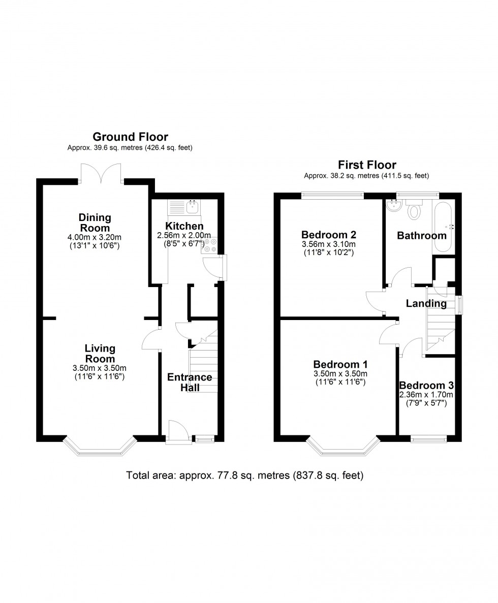 Floorplan for Laleham Road, Staines-upon-Thames, Surrey