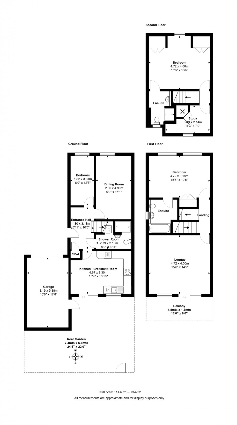 Floorplan for Wraysbury Gardens, Staines-upon-Thames, Surrey