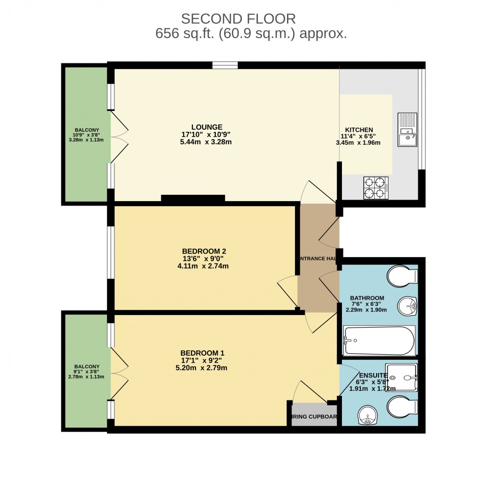 Floorplan for Ashford Road, Ashford, Surrey