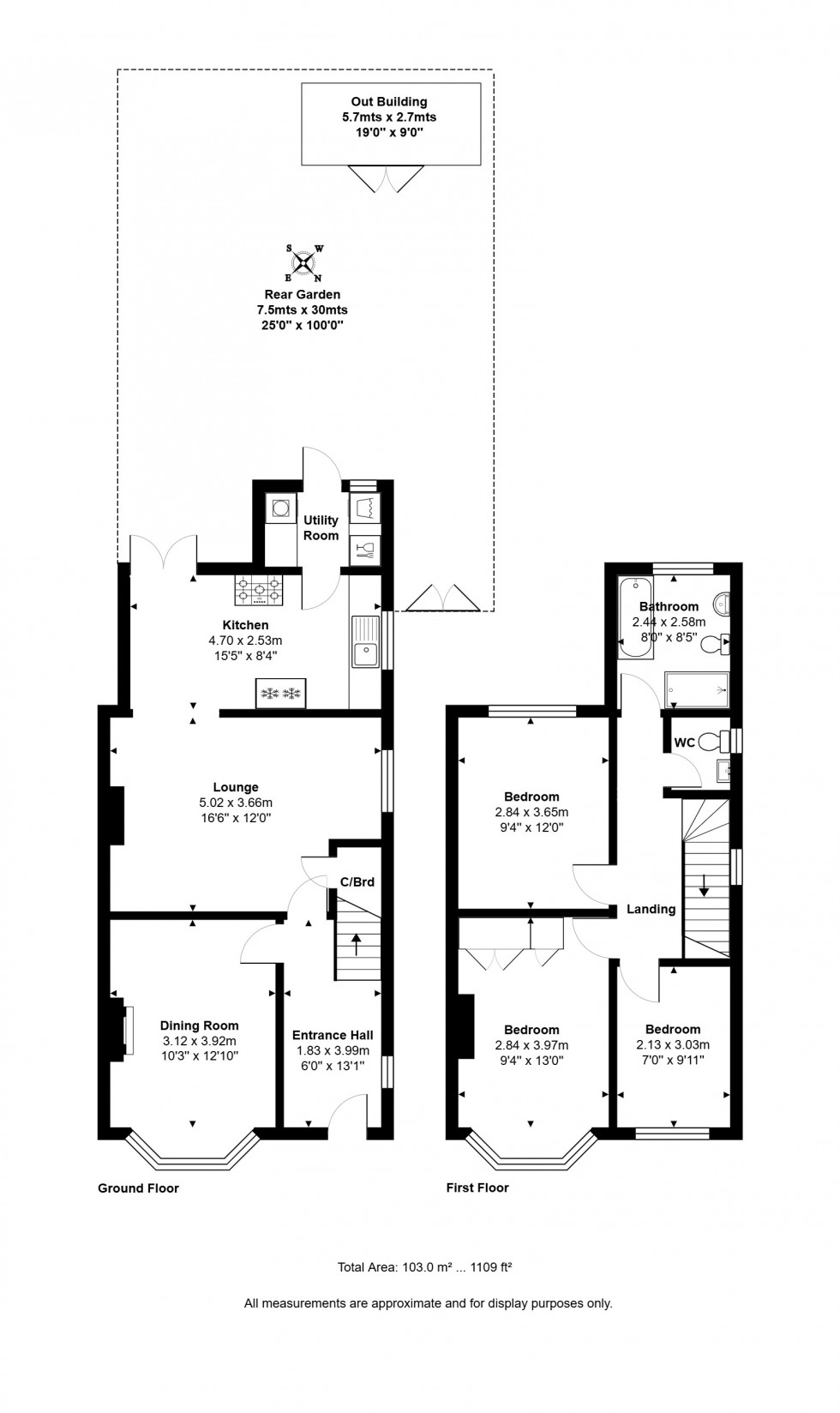 Floorplan for St Pauls Road, Staines-upon-Thames, Surrey