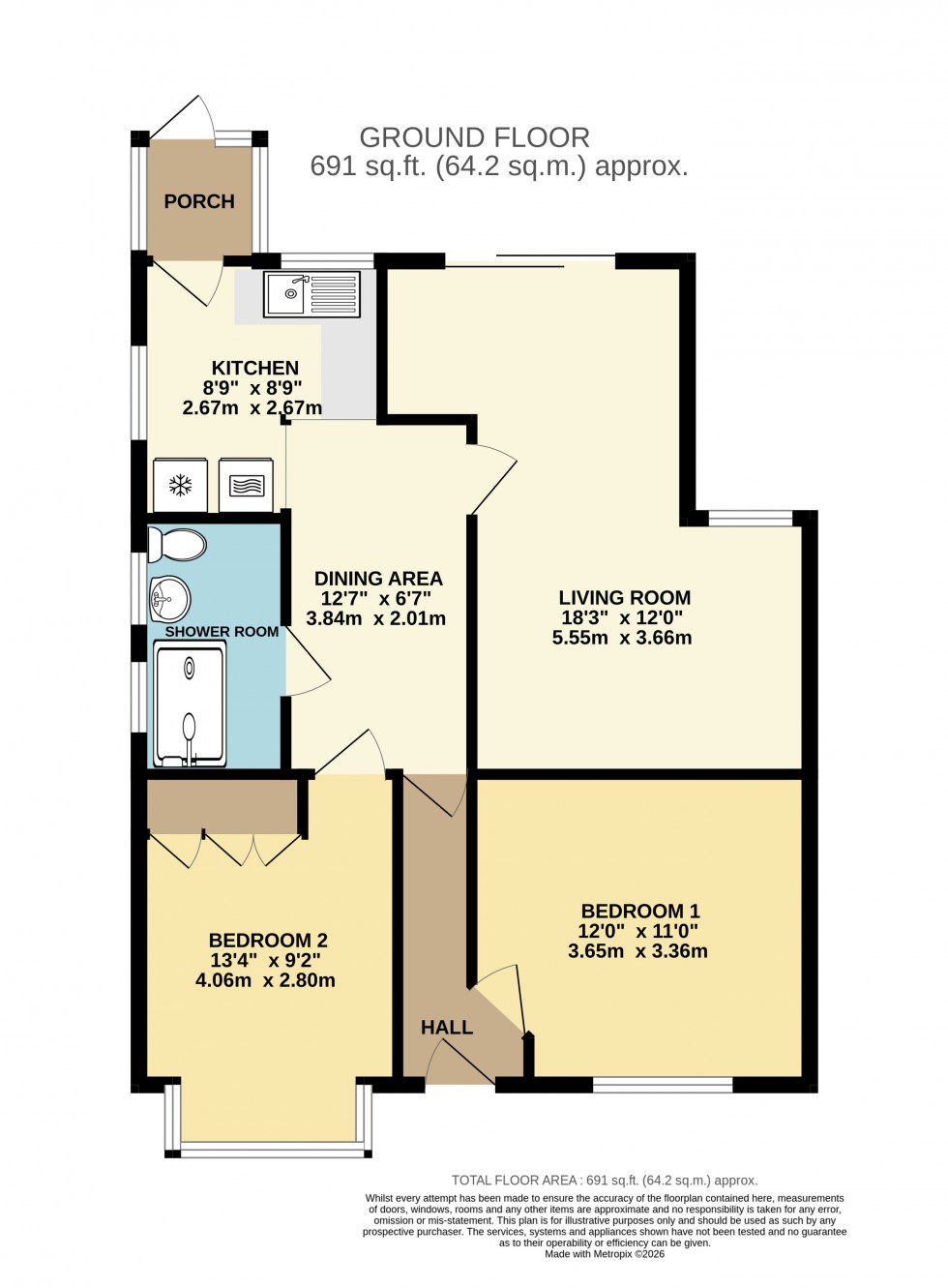 Floorplan for Warwick Road, Ashford, Surrey