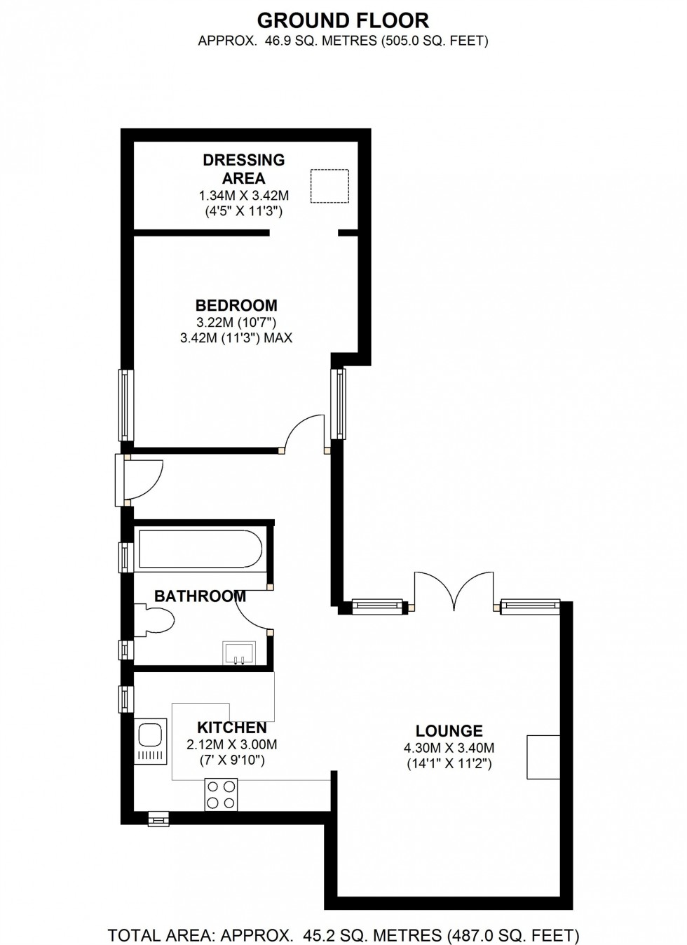 Floorplan for Avenue Road, STAINES-UPON-THAMES