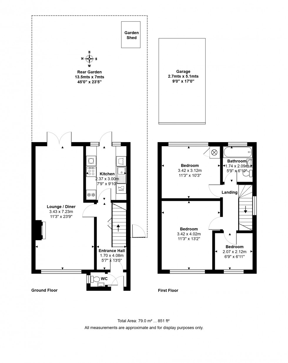 Floorplan for New Street, Staines-upon-Thames, Surrey