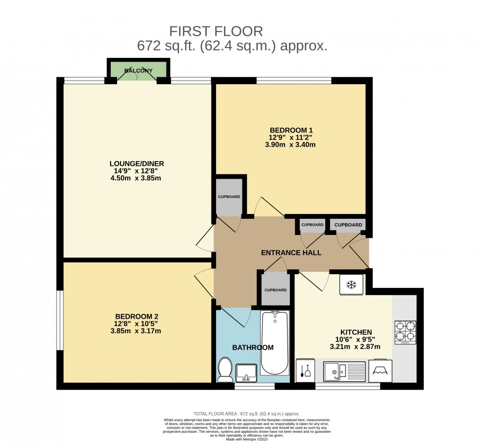 Floorplan for Clare Road, Stanwell