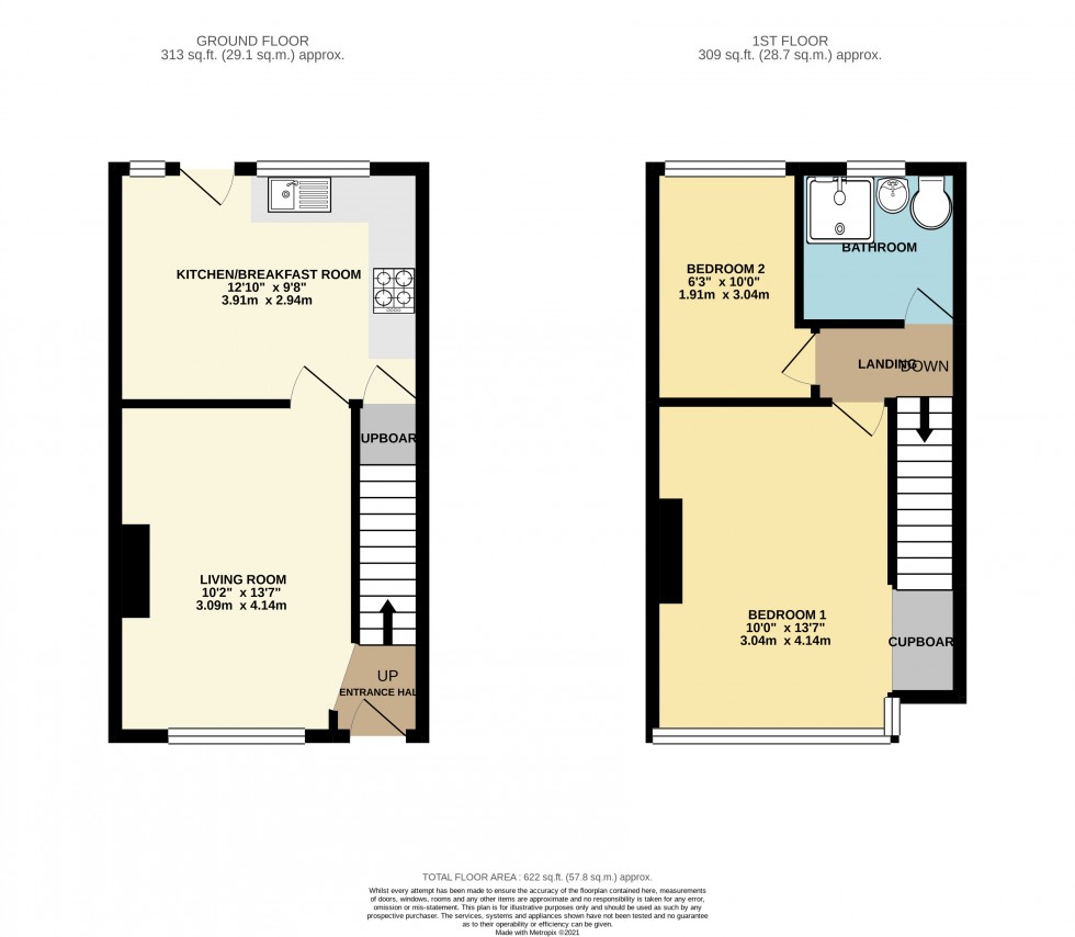 Floorplan for Stanwell, Staines-upon-Thames, Surrey