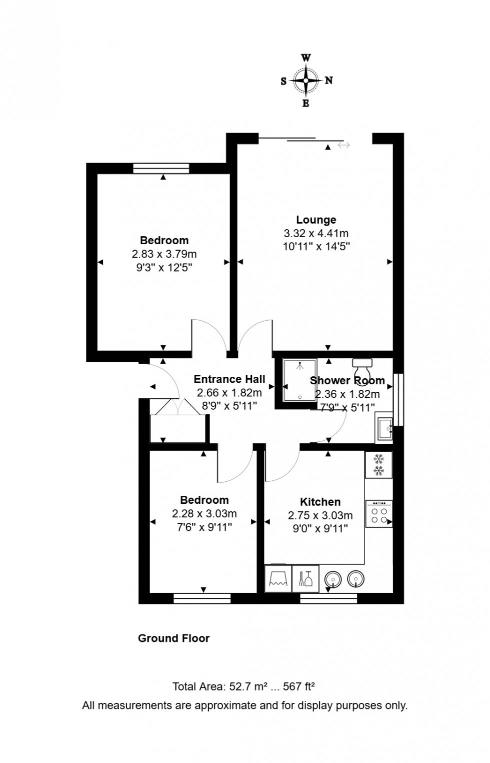 Floorplan for Riverside Road, Staines-upon-Thames, Surrey