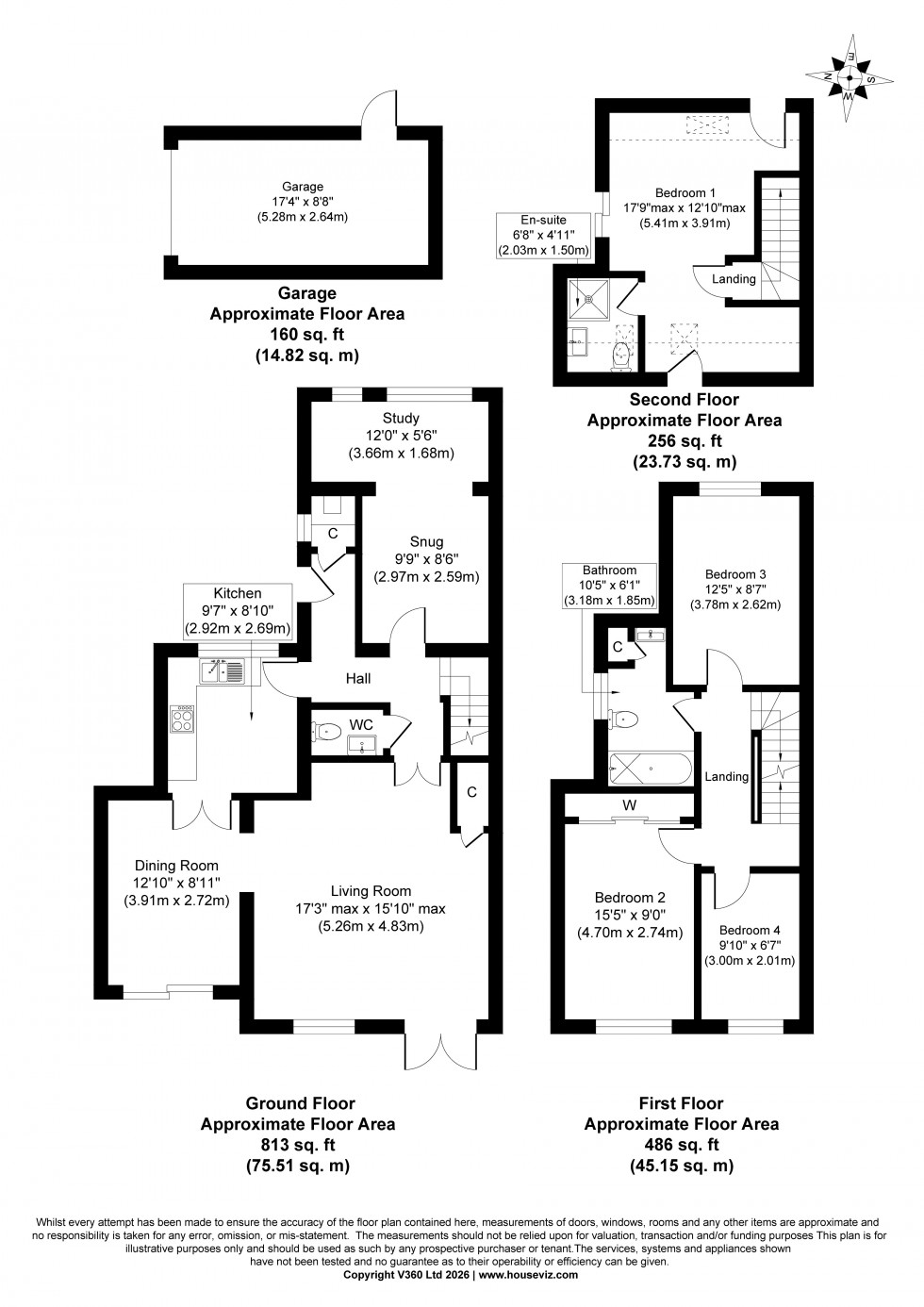 Floorplan for Penton Avenue, Staines-upon-Thames, Surrey