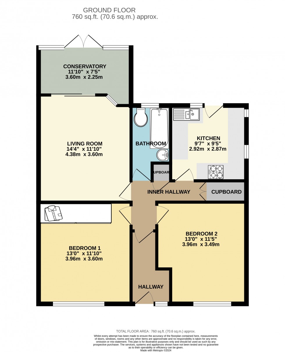 Floorplan for Stanwell, Staines-upon-Thames, Surrey