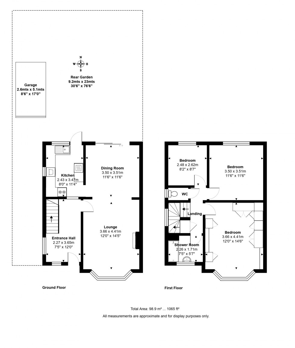 Floorplan for Grosvenor Road, Staines-upon-Thames, Surrey