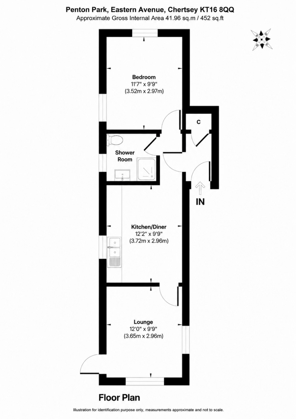 Floorplan for Penton Park, Chertsey, Surrey