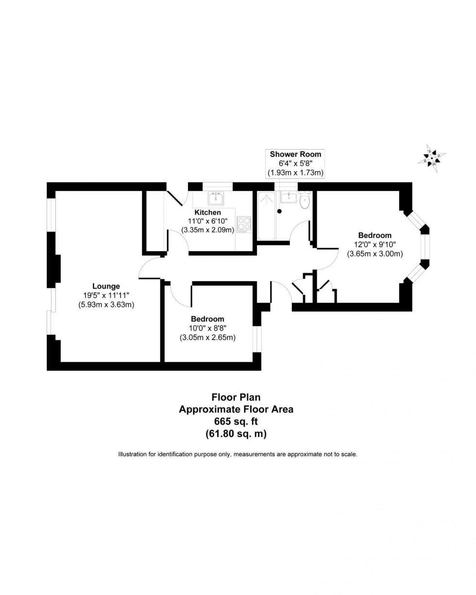 Floorplan for Stanwell, Staines-upon-Thames, Surrey