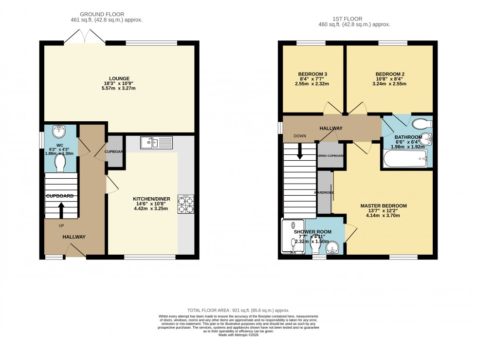 Floorplan for Abbey Gardens, Ashford, Surrey