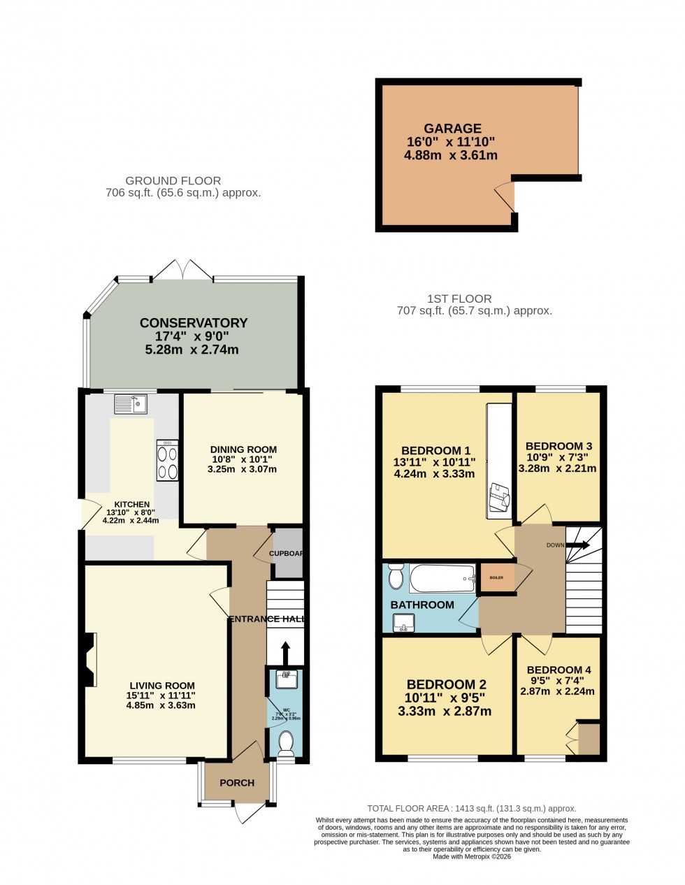 Floorplan for Reedsfield Road, Ashford, Surrey