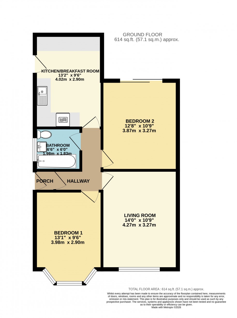 Floorplan for Marlborough Road, Ashford, Surrey