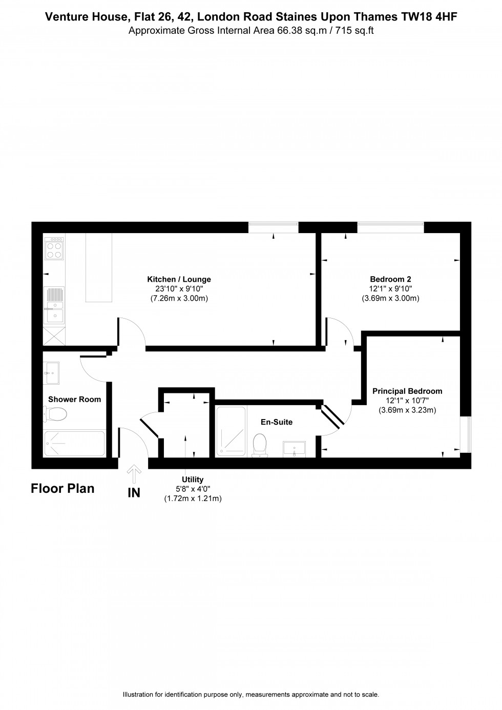 Floorplan for London Road, Staines-upon-Thames, Surrey