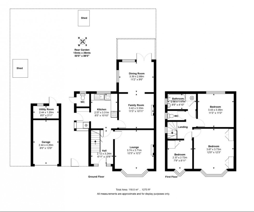 Floorplan for Horton Road, Staines-upon-Thames, Surrey