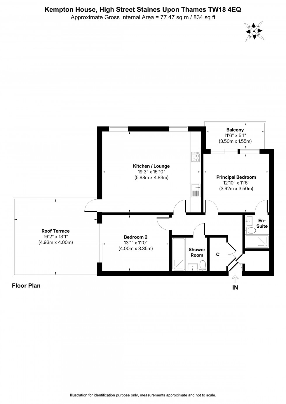 Floorplan for High Street, Staines-upon-Thames, Surrey
