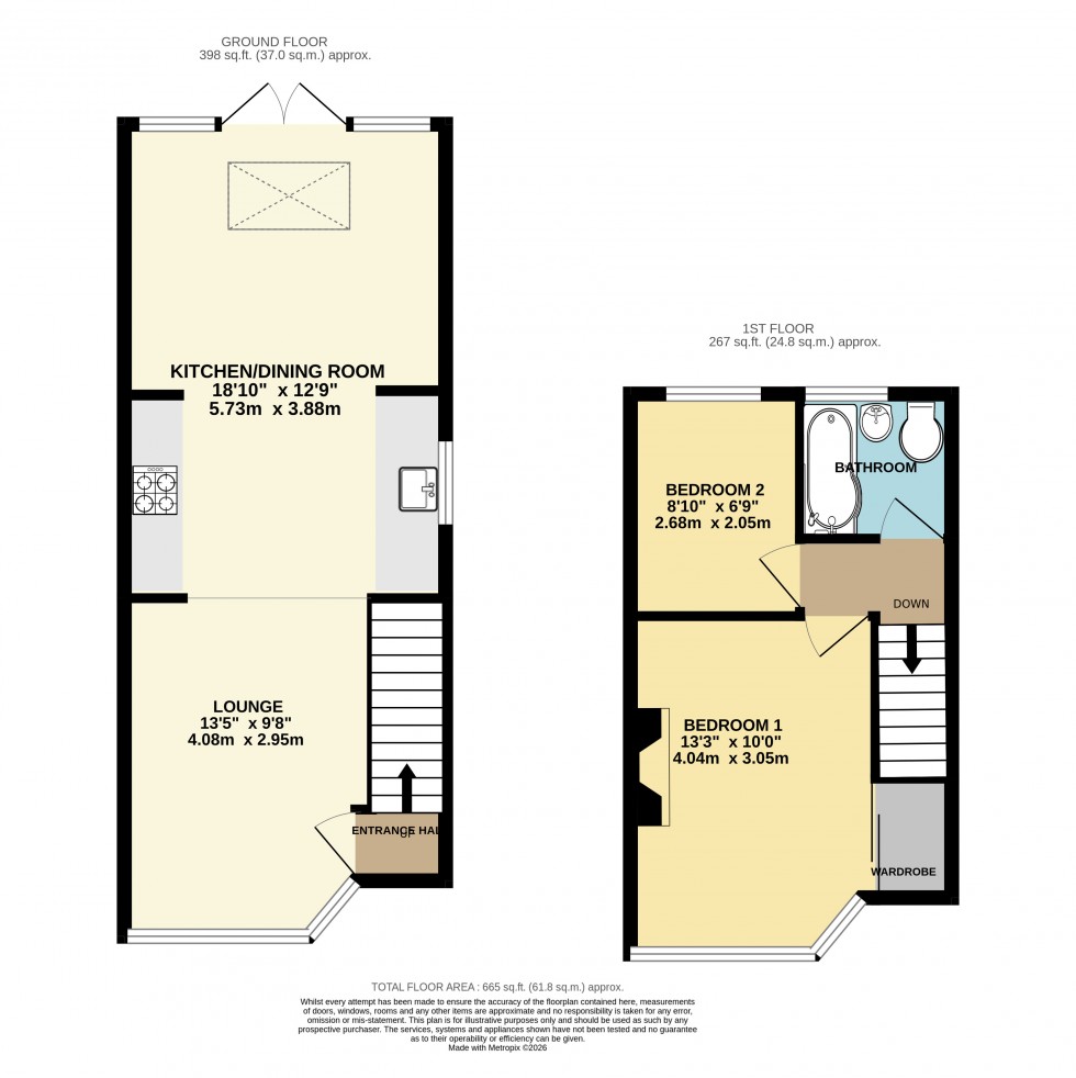 Floorplan for Guildford Avenue, Feltham, Greater London