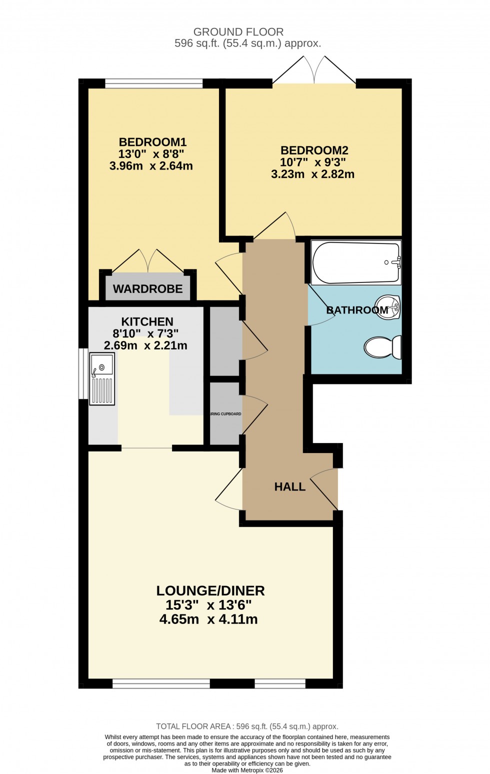 Floorplan for Shepperton Court Drive, Shepperton, Surrey
