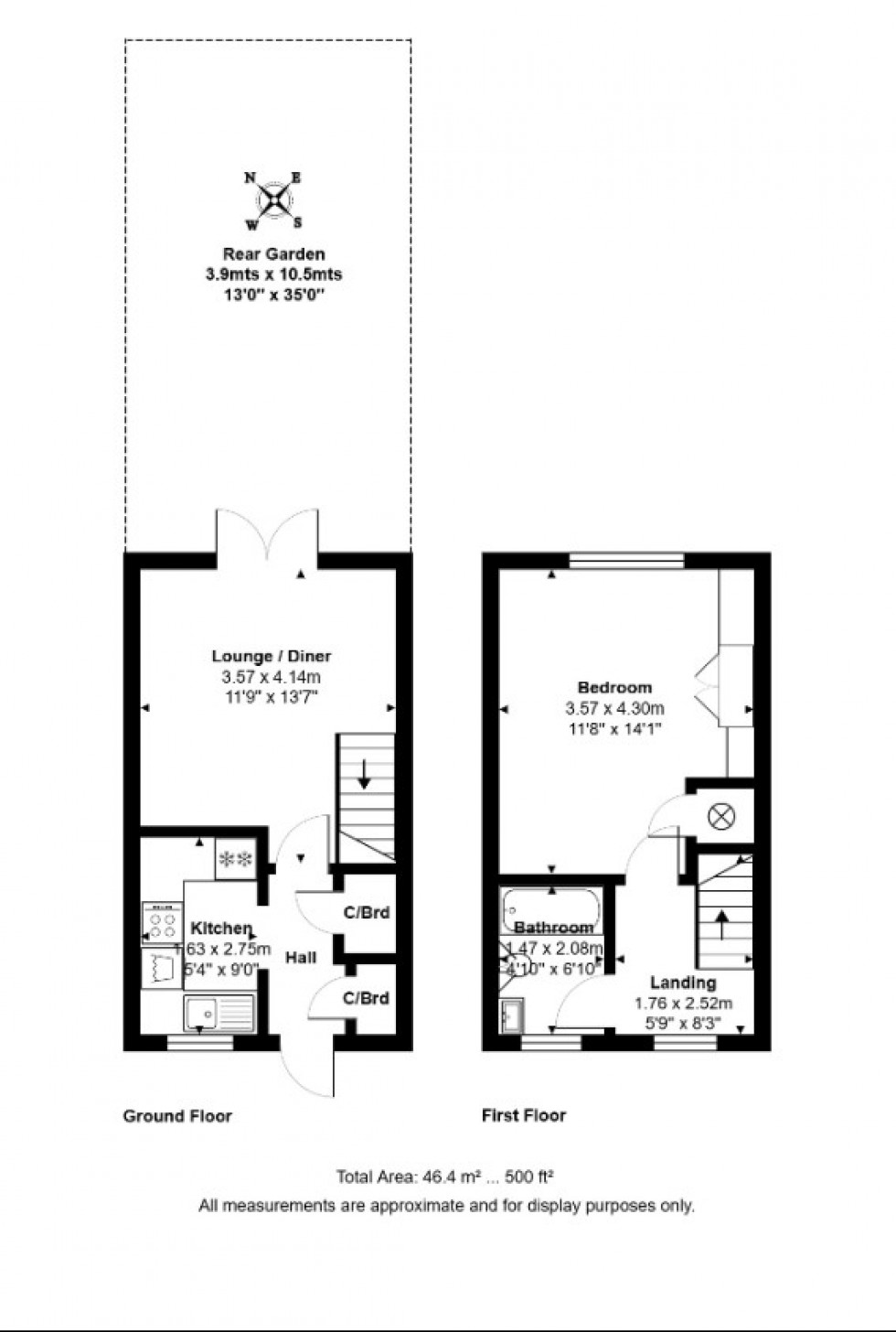 Floorplan for Milton Gardens, Staines-upon-Thames, Surrey