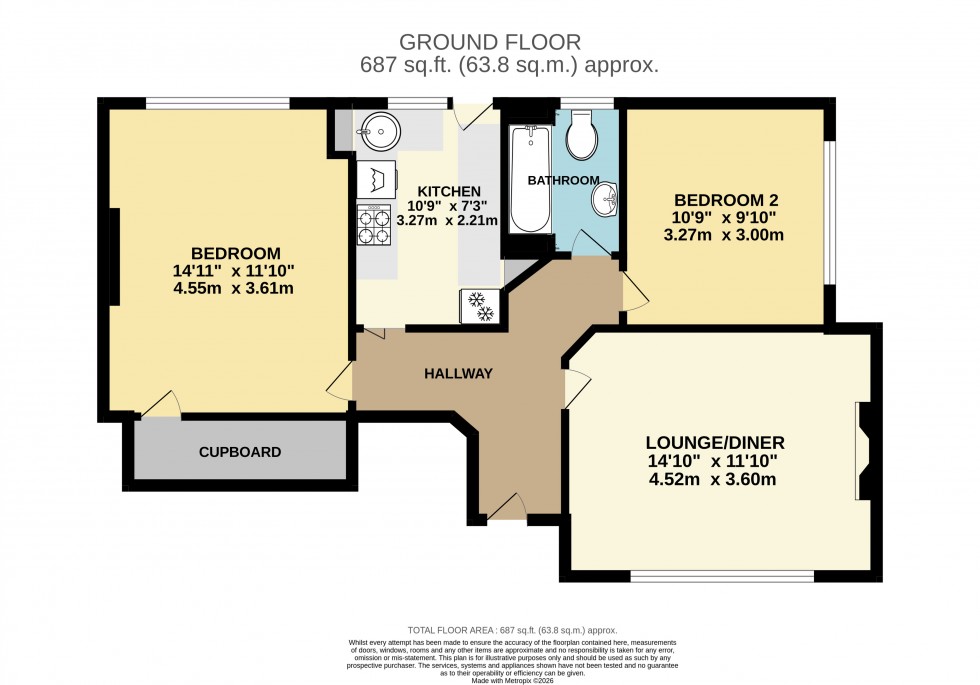 Floorplan for Greenview Court, Ashford, Surrey