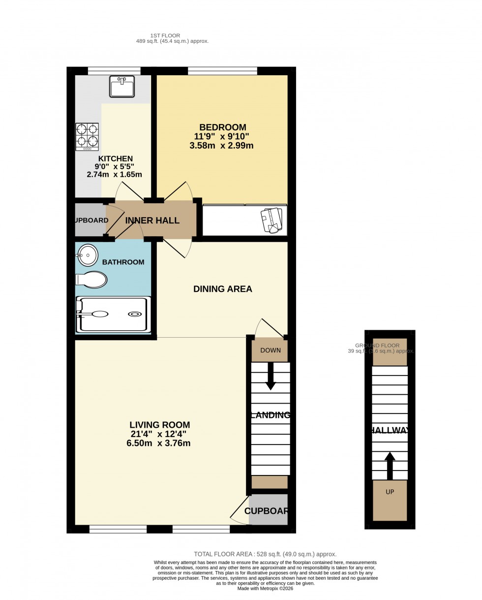 Floorplan for Berryscroft Road, Staines-upon-Thames, Surrey