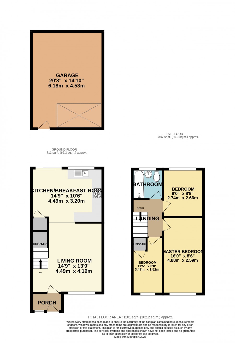 Floorplan for Courtfield Road, Ashford, Surrey