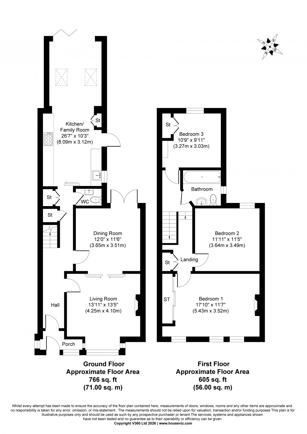 Floorplan for Sidney Road, Staines-upon-Thames, Surrey