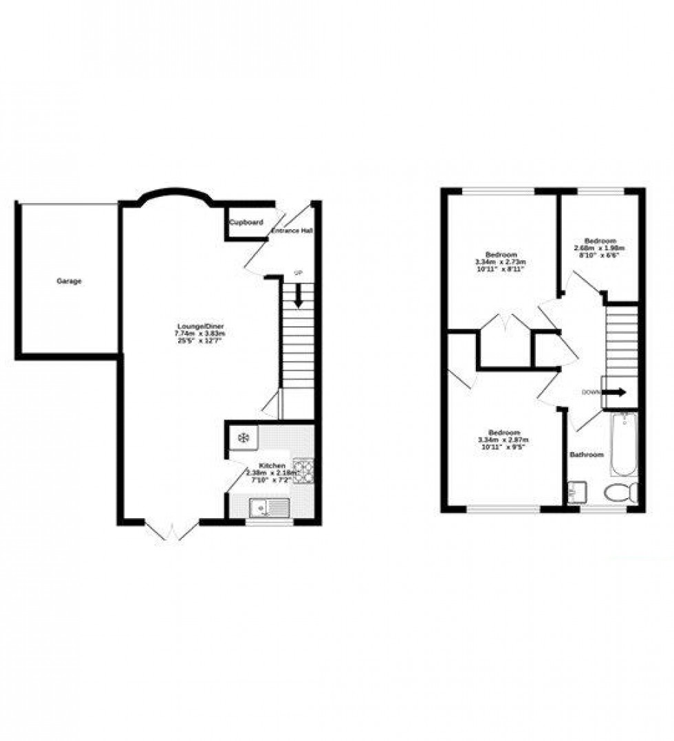 Floorplan for Kingfisher Drive, Staines-upon-Thames, Surrey