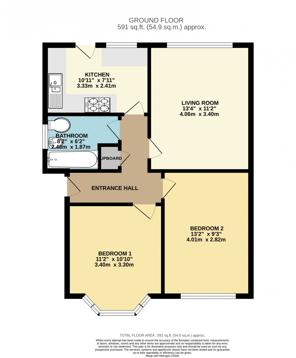 Floorplan for St Hildas Avenue, Ashford, Surrey