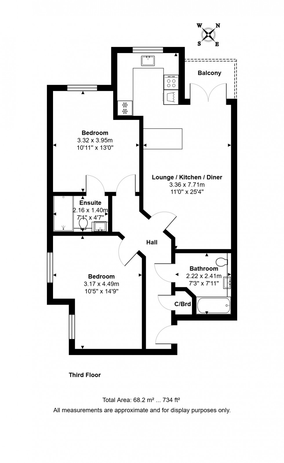 Floorplan for Gresham Road, Staines-upon-Thames, Surrey